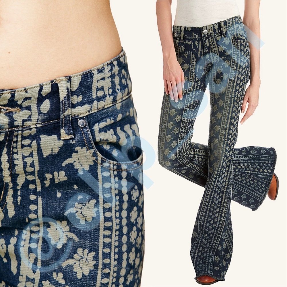 Free People Bali Mantra Flare Jeans S 25 - Picture 3 of 16